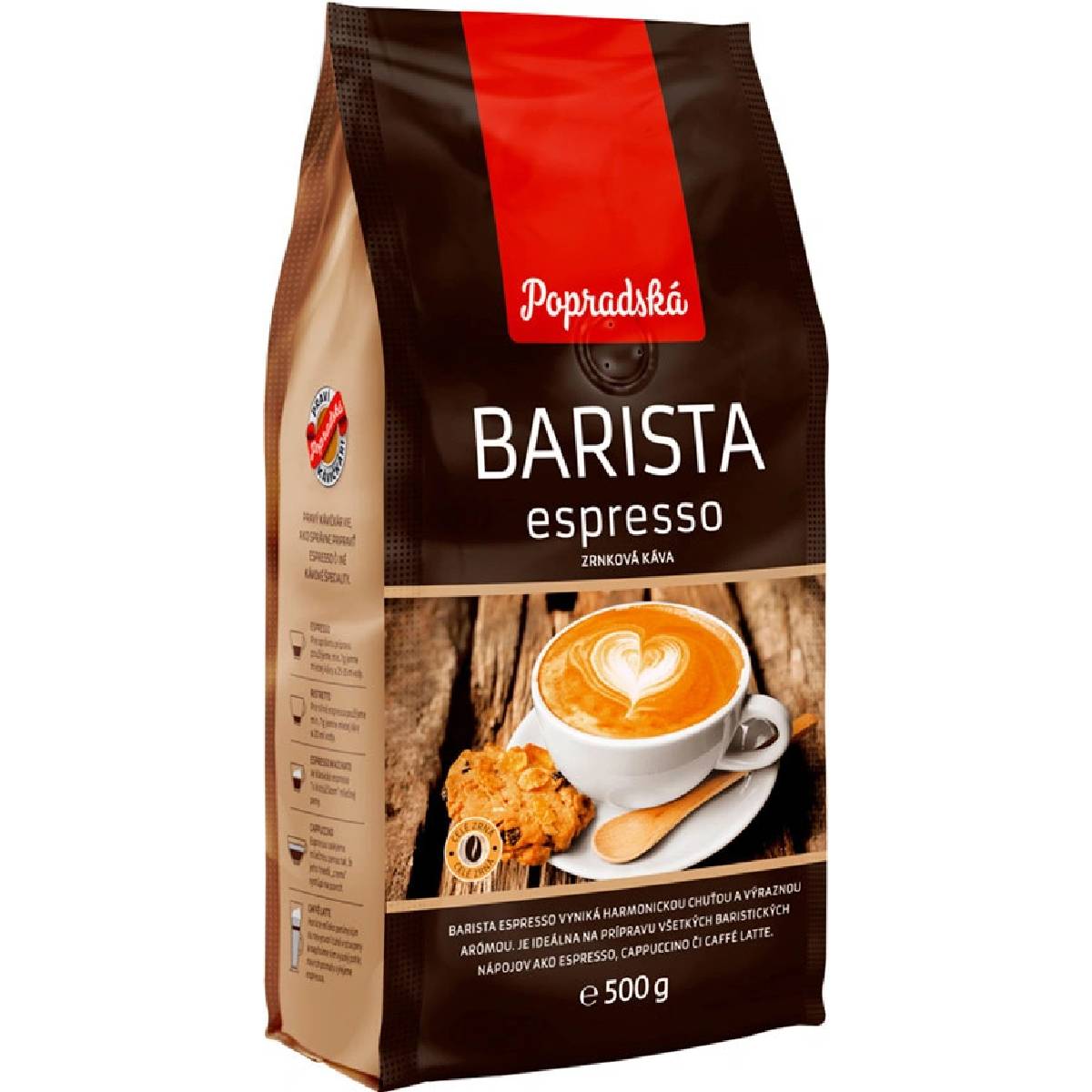 Popradská Zrnková káva BARISTA espresso 500 g