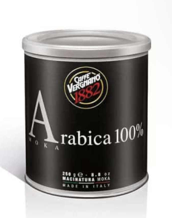 Vergnano 100% Arabica mletá káva v dóze 250g