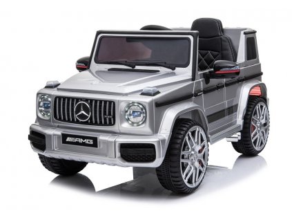 BESTCAR ELEKTRICKÉ AUTÍČKO MERCEDES G63  AMG SILVER LAK VEĽKÉ 120 cm