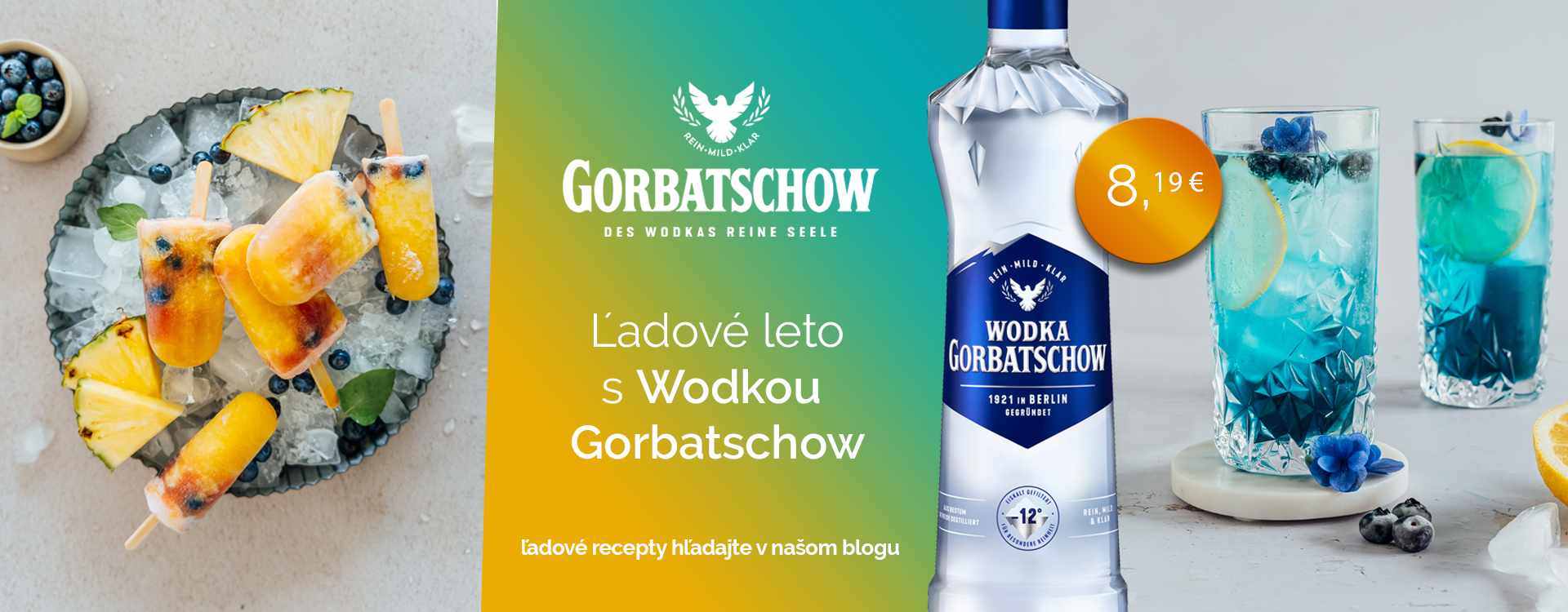 Ľadové leto s Wodkou Gorbatschow