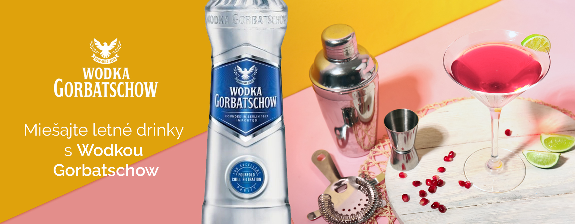 Letné drinky s Wodkou Gorbatschow