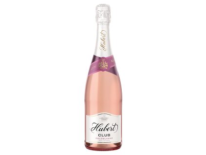 Hubert Club polosladké rose 0,75l
