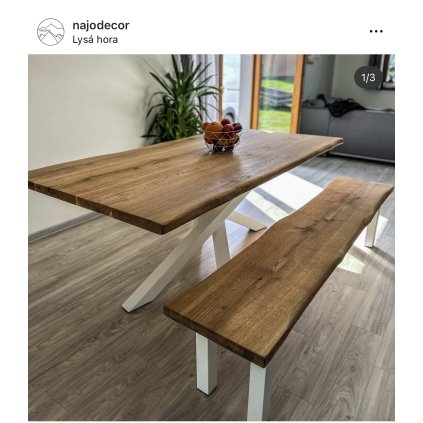 Lavice - Kolmice (Hrana desky Rovná, Odstín desky Tmavý - transparentní, Velikost 90)