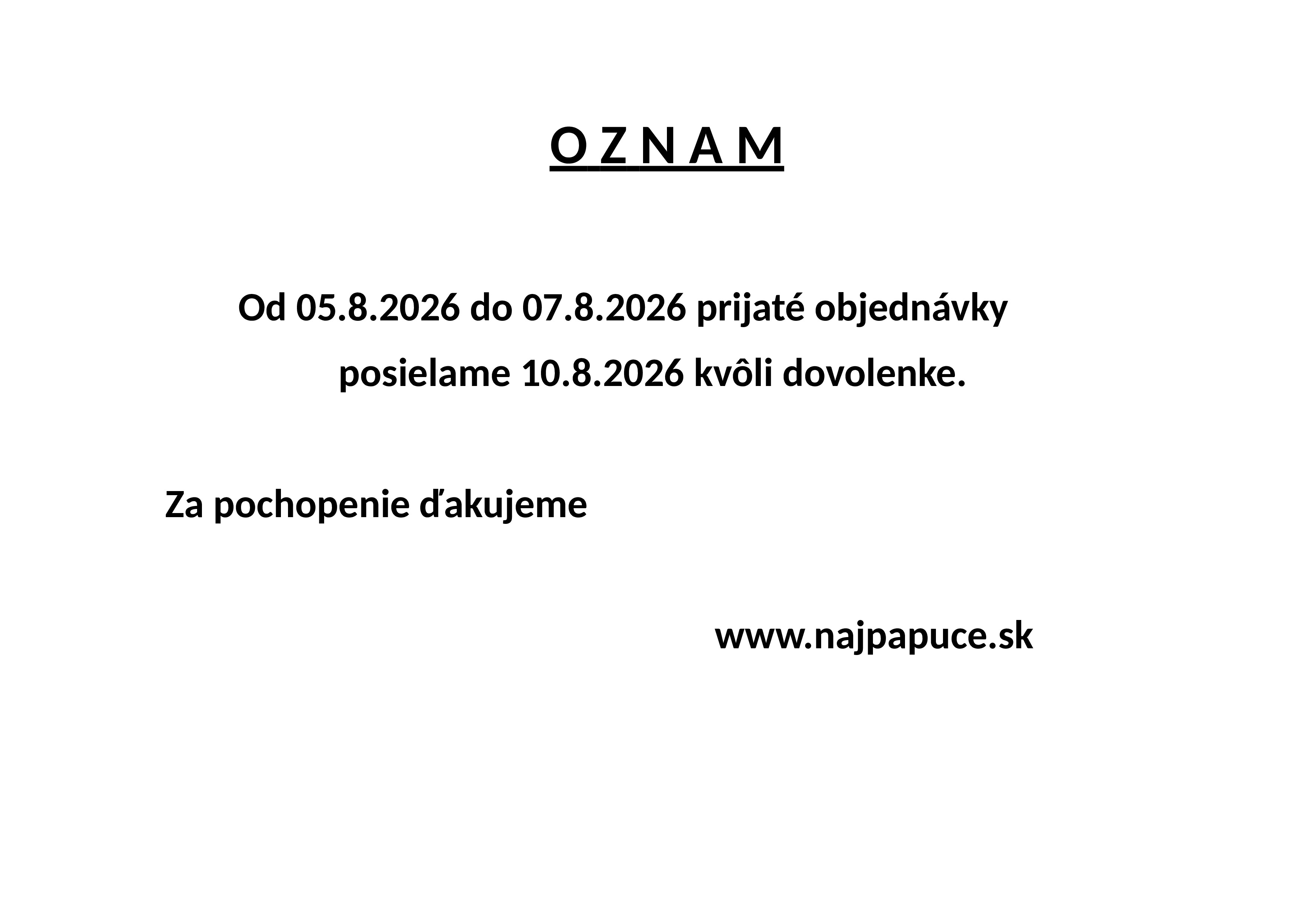 oznam