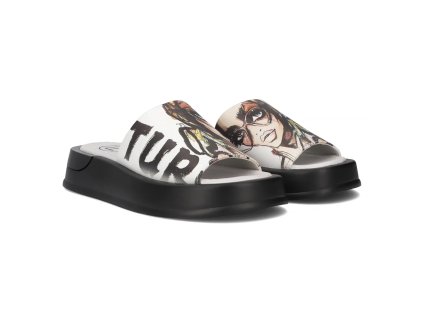 pol pl Skorzane klapki Filippo DK6158 25 WH biale 32017 5