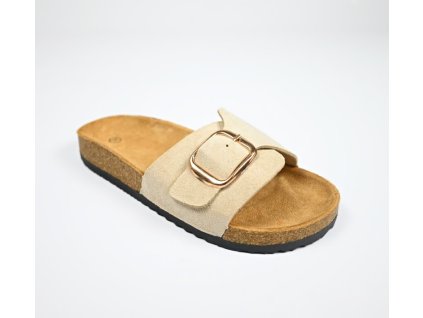 Dámske šľapky Comer SAR76 Beige