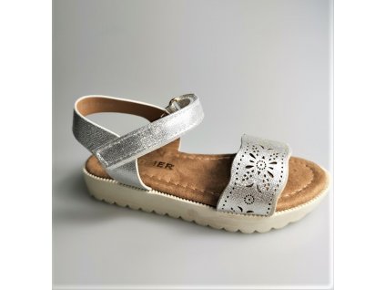 Detské sandálky Comer SBX12 - striebroná