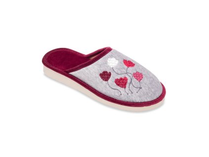 Dámske papuče Natural Style NS085 bordová