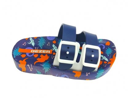 Detské šľapky Gezer - navy- dino