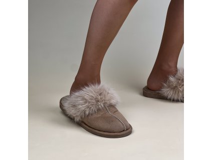 Dámske šľapky Comer YLX1 - Camel