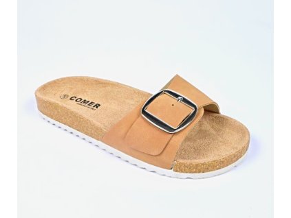 Dámske šľapky Comer SAR60 - Camel