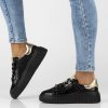 pol pl Skorzane sneakersy Filippo DP7001 25 BK L czarne 31775 10