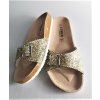 Dámske šľapky Comer - gold-2