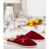 Dámske papuče Natural Style NS038 - Bordové