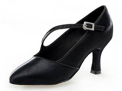 Dámské taneční boty Botan BS-6 černá 6,5 cm Flare (Velikost 36)