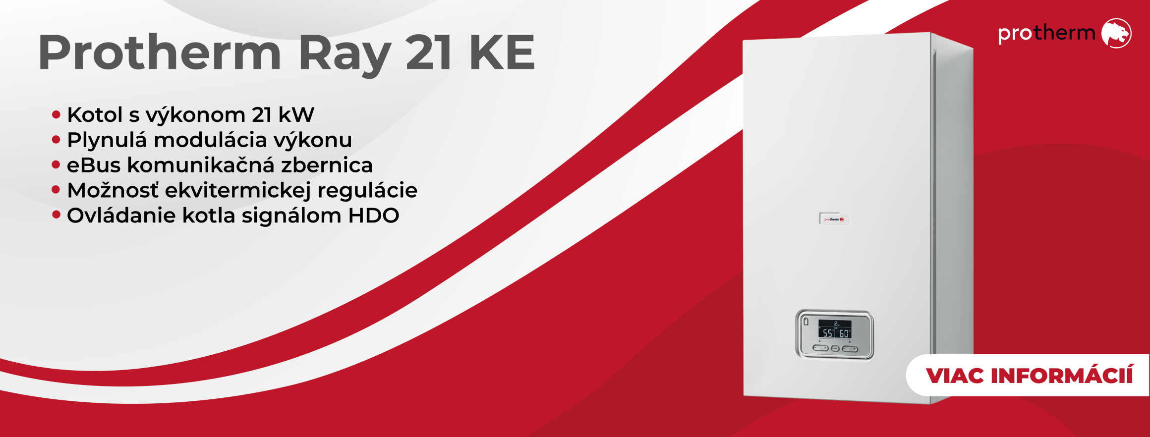 Elektrický kotol PROTHERM Ray 21 KE