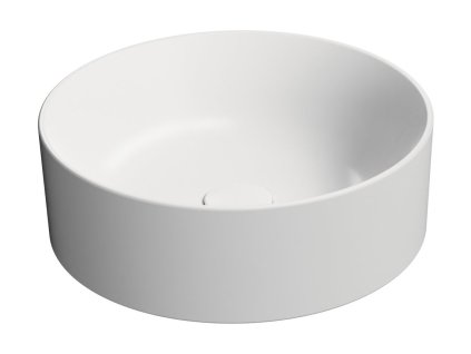 GSI KUBE X keramické umývadlo na dosku, priemer 40 cm, biela matná 942609