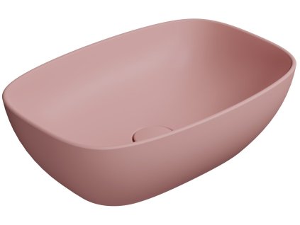 GSI NUBES keramické umývadlo na dosku 50x35cm, blush mat 978424