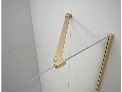 Polysan FISA stenový profil a vzpera, zlatá matná FS8042