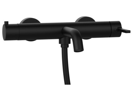 Sapho ICONIC nástenná vaňová batéria, čierna mat AF010B