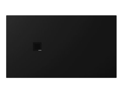 Polysan TRENECA sprchová vanička z liateho mramoru s možnosťou úpravy rozmeru 160x90cm, čierna matná 84311.21