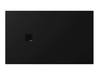 Polysan TRENECA sprchová vanička z liateho mramoru s možnosťou úpravy rozmeru 150x90cm, čierna matná 84310.21