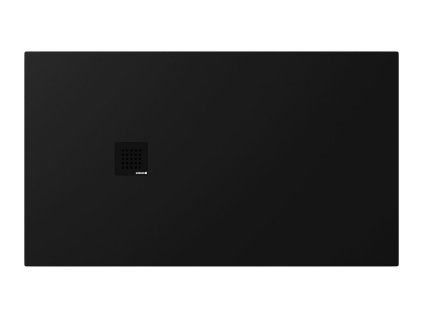 Polysan TRENECA sprchová vanička z liateho mramoru s možnosťou úpravy rozmeru 140x80cm, čierna matná 84304.21