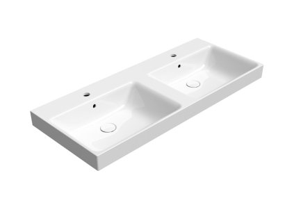 GSI NUBES keramické dvojumývadlo 120x50cm, biela ExtraGlaze 9625111