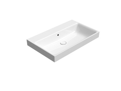 GSI NUBES keramické umývadlo 80x50cm, bez otvoru, biela ExtraGlaze 9622011