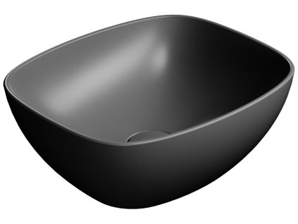 GSI NUBES keramické umývadlo na dosku 40x35cm, čierna mat 978526