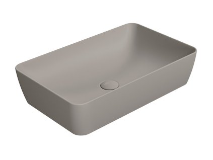 GSI NUBES keramické umývadlo na dosku 60x38cm, tortora mat 903605