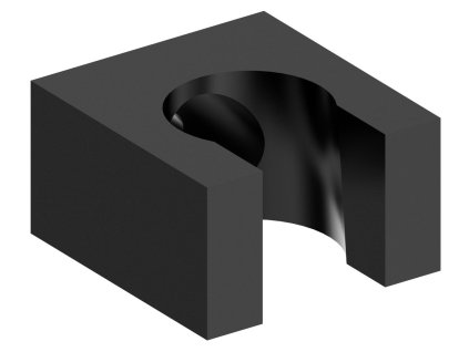 Sapho Držiak sprchy hranatý, pevný, čierna mat 1205-14B