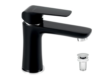 Novaservis Umývadlová batéria s odpadovou súpravou čierna 38003,5
