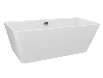Polysan LIBERTA D nástenná stojaca vaňa 170x78x60cm, biela 20392