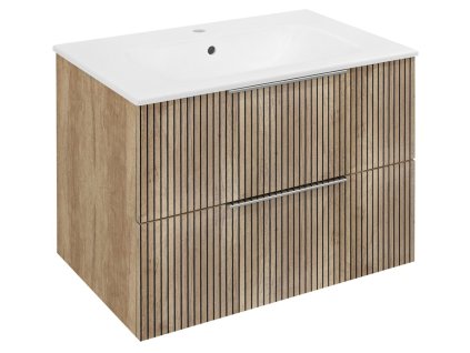 Sapho CIRASA STRIP umývadlová skrinka 69,8x52x46cm, dub alabama CR701-2322