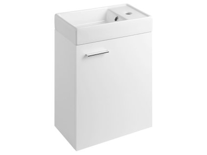 Aqualine ZOJA skrinka s keramickým umývadlom 40x22 cm, biela 51049A-02