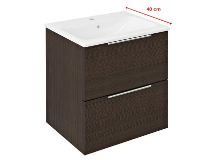 Sapho CIRASA umývadlová skrinka 48x54x39cm, borovica rustik CR492-1616