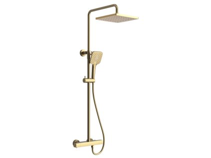 Sapho Sprchový stĺp s termostatickou batériou, zlato mat SZ139GB