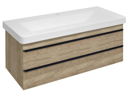 Sapho SITIA umývadlová skrinka 101,4x50x44,2cm, 2x zásuvka, dub Alabama SI105-2222