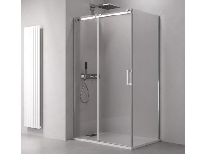 Polysan THRON SQUARE obdĺžnikový sprchový kút 1300x1000mm, hranaté pojazdy TL1310-5002