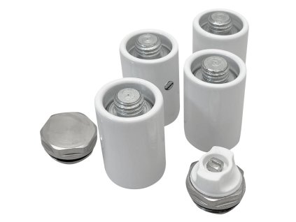 Aqualine Set držiakov radiátora POSEIDON, biela NDDT46T