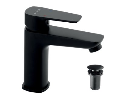 Novaservis Umývadlová batéria s odpadovou súpravou ECO čierna 58003,5