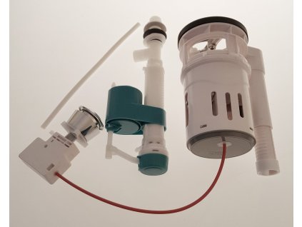 Aqualine Súprava splachovania s tlačidlom DUAL 49mm, spodné napúšťanie 1/2", chróm NDPB204-2