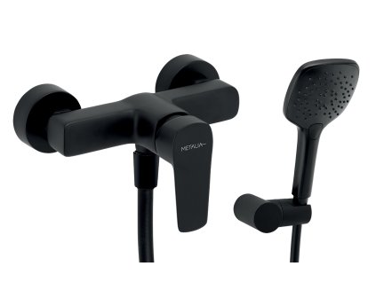 Novaservis Sprchová nástenná batéria ECO, 150 mm, čierna 58061,5