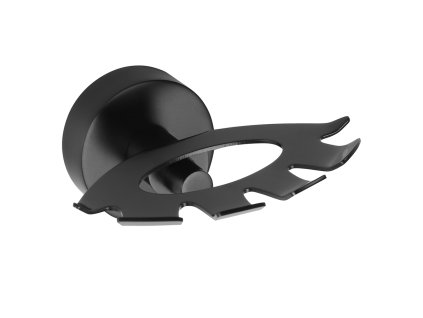 Sapho X-ROUND BLACK držiak kefiek, čierna mat XR901B