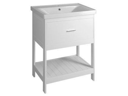 Aqualine ETIDE umývadlová skrinka 61,5x85x44 cm, matná biela ET615