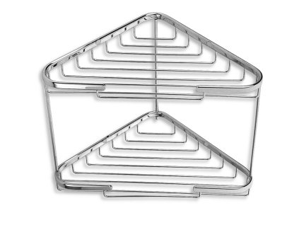 Novaservis Dvojitá rohová polica veľká Drôtený program chróm 6070,0