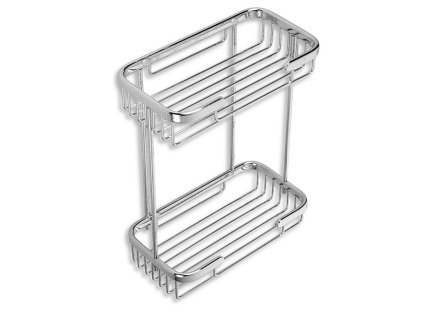 Novaservis Dvojitá polica malá nízka Drôtený program chróm 6073,0