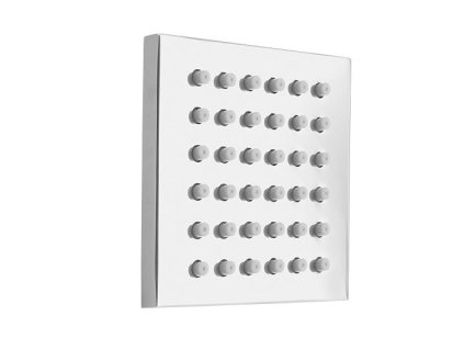 Sapho Pevná nástenná sprška hranatá, chróm AQ216