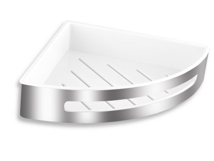 Novaservis Sprchová polička rohová nerezová veľká 65579,4